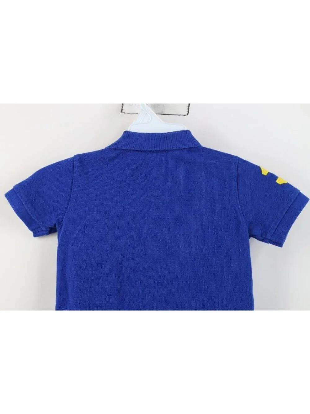 Vintage Y2K Ralph Lauren Boys Toddler 2T 2 T Big Pony Collared Polo Shirt Blue